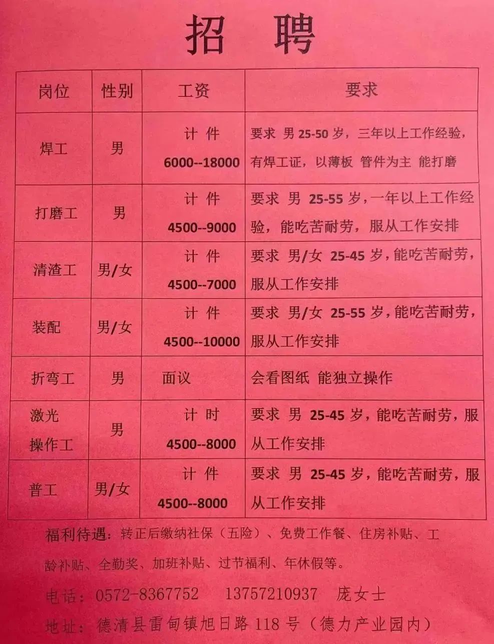 任丘华油最新招工启事，职业发展的机遇与挑战